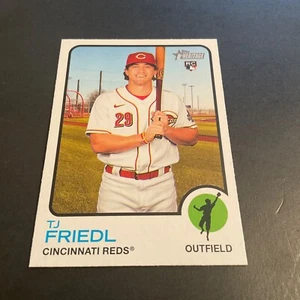 2022 Topps Heritage TJ Friedl Rookie # 98 Cincinnati Reds - Picture 1 of 2