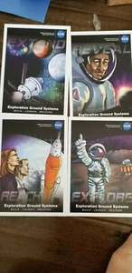 2019 SDCC COMIC CON EXCLUSIVE NASA EXPLORATION GROUND SYSTEM PROMO CARD SET OF 4 - Picture 1 of 1