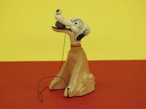 FAIRYLITE 1950s EARLY PLASTIC PERCY THE PLAYFUL PUP WITH MAGNETIC MOUTH & BONE - Picture 1 of 11