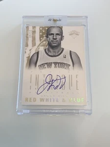 2012-13 Panini Intrigue Jason Kidd Red White & Blue Gold Auto #/10 - Picture 1 of 3
