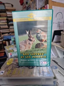Histoire naturelles n°24 Les Lièvres Et Les Perdrix (VHS) K7 VIDÉO CASSETTE TF1 - Photo 1/4