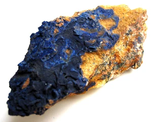 Azurit 9,3 cm große Mineralien Stufe aus Alnif Oumjrane Marokko - Bild 1 von 3