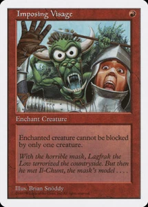 Magic the Gathering (mtg): 5ED: Imposing Visage (x 4) - Picture 1 of 1