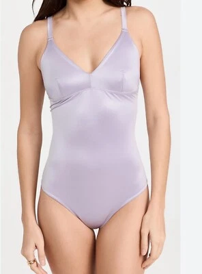 SPANX Satin Shaping Lt Orchid Purple Thong Bodysuit Womens Extra Small  10322R - Image 1 of 4