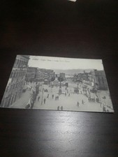 Cartolina Cagliari piazza Ienne largo Carlo Felice viaggiata animata 1914