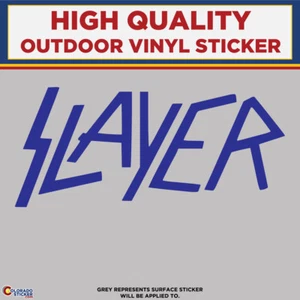 Slayer Text, Die Cut High Quality Vinyl Stickers - Picture 1 of 24