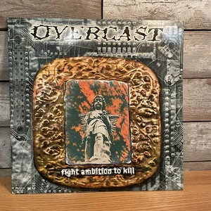 Overcast - Ambition to Kill 1997 BLUE marble Vinyl LP EX (J-41) - Picture 1 of 4
