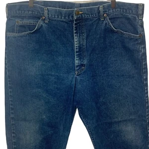 VINTAGE L.L. Bean MADE IN USA Blue Jeans Classic Heavy Denim Mens Sz 44x25 EUC! - Picture 1 of 7