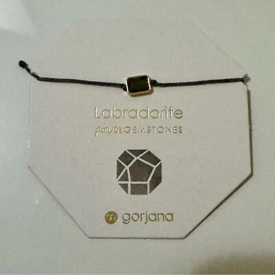 Gorjana New Power Gemstone Geo Bracelet Labradorite and Gold for Balance - Image 1 of 4