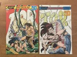 TOR 3-D #1-2 (Eclipse Comics 1986) -- #1 2 -- FULL Set -- High Grade - Picture 1 of 2