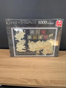Game of Thrones Jumbo 1000 Piece Sealed Jigsaw Puzzle Map of the Known World New - Picture 1 of 6