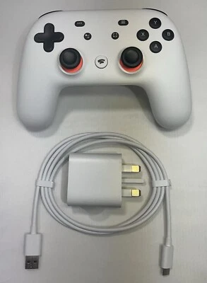 Google Stadia Controller & USB Charger - Clearly White,updated to Bluetooth, New - Image 1 of 4