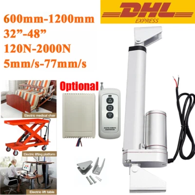 600mm 1000mm 2000N Linear Actuator 12V Linearantrieb Elektrischer Linear Motor - Bild 1 von 4