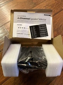 Monoprice 4 Channel Speaker Selector With Impedance Protection- FREE SHIPPING - Picture 1 of 9