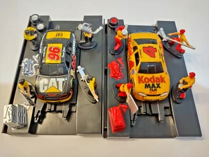 Tyco Mattel Hot Wheels NASCAR CAT #96 and KODAK #4 Pit Crew HO Slot Car NEW!! - Picture 1 of 9