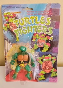 TURTLES FIGHTERS BLISTER BOOTLEG VINTAGE ORANGE HEAD BAND - Imagen 1 de 5