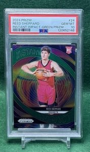 2024-25 Panini Prizm Reed Sheppard Green Instant Impact #24 PSA GEM MT 10 - Picture 1 of 5