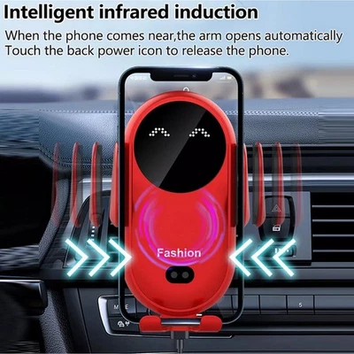 Supporto per telefono con presa d'aria per caricabatterie da auto wireless - Immagine 1 di 4