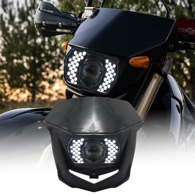 Para SUZUKI DRZ400 E/S/SM DR200S DR650SE DRZ400SM DRZ400S Máscara DRL LED Faro Foto 1 de 4