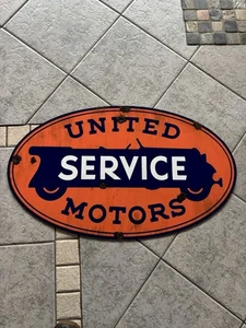 antique -vintage look 30’s Style Chevrolet Dealer Sales Service United Motors - Picture 1 of 1