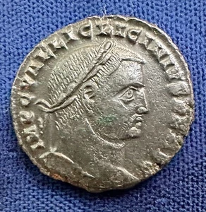 Ancient Roman circa 308-10 billon follis - Picture 1 of 3