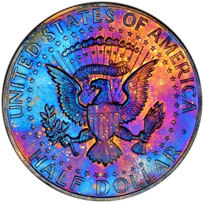 1965 SMS 50C Kennedy Half Dollar with Questionable Monster Toning - Image 1 of 2