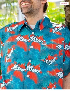 NEW Dixxon Flannel Co Mens The Vice Party SS Button Up Shirt Size 4X 4XL NWT - Picture 1 of 6
