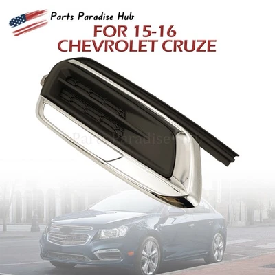 NEW For 15-16 Chevrolet Cruze GM1038184 Driver Side Fog Light Cover Bezel US Foto 1 de 4