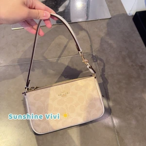 NWT Coach Nolita 19 Signature Canvas CW426, Gold/Sand/Chalk - Picture 1 of 11