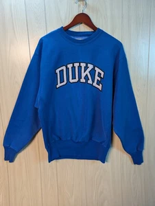 Vtg Steve & Barry's Duke University Devil Spell Out Crewneck Sweatshirt Large - Picture 1 of 6