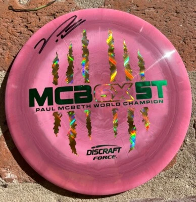 Paul McBeth SIGNED 6X Force ESP Zone - New - Autograph - Gold Shatter Stamp - Image 1 of 4