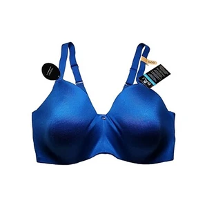 Bali Womens Bra Smooths Shapes Underwire 36DD Adjustable Convertible Strap Blue - Picture 1 of 8