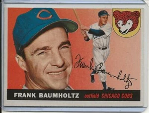 1955 Topps Baseball Card Frank Baumholtz O/F Chicago Cubs Near Mint HI # 172 - Picture 1 of 2