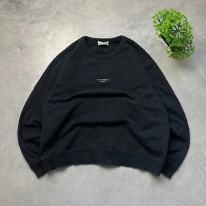 Acne Studios Stockholm Men`s Black Sweatshirt size L oversized - Picture 1 of 8