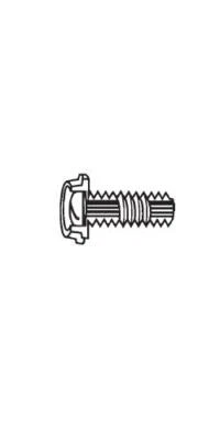 1/4-20 x 3/4" Round Washer Head Screw Nylon Metal Core Plastic Fastener S34017 - Image 1 of 3