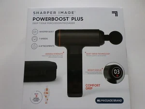 Masajeador de percusión de tejido profundo Sharper Image 1017309 Powerboost Plus - negro - Imagen 1 de 4