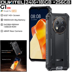4G LTE OUKITEL G1 Rugged Mobile Android 14.0 Phone Builder Wasserdicht 6+256GB - Bild 1 von 15