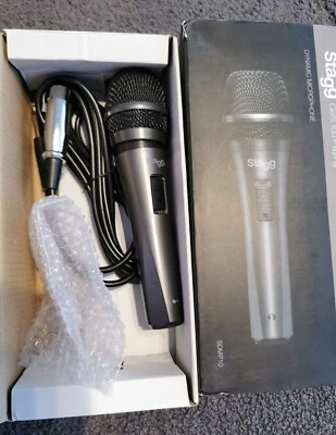 Stagg SDMP10 Dynamic Microphone With Cable BRAND NEW IN BOX - Image 1 of 2