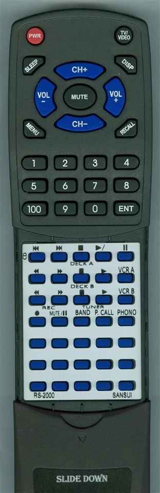 Replacement Remote for Sansui RS-2000 - Image 1 of 1