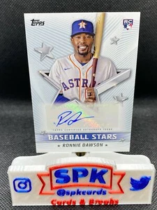 RONNIE DAWSON 2022 Topps Series 1 BASEBALL STARS AUTO ASTROS RC - Picture 1 of 1