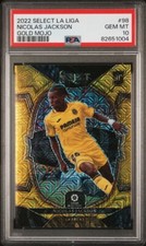 2022-23 Select La Liga Nicolas Jackson Rookie /10 Gold Mojo PSA 10