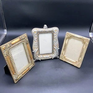 Lot of three Decorative Picture Frames 5x7. 2 Unmarked 1 Six Trees - Picture 1 of 8