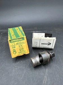 Greenlee 3/4" (Round) Radio Chassis Punch No. 730 in box Made in USA - Picture 1 of 5