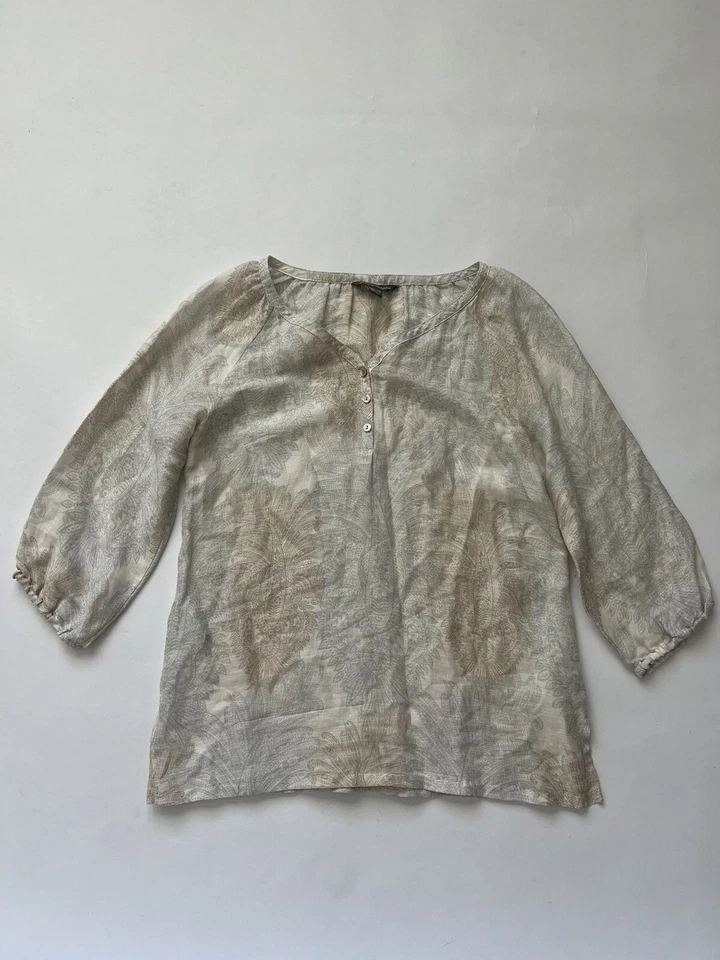 Blusa túnica Tommy Bahama para mujer Coastline top seda lino cachemira ligera Foto 1 de 4