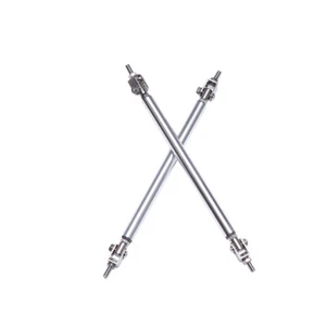 6"-11" Silver Adjust Bumper Lip Splitter Strut Rod Tie Support Bars For Chevy - Bild 1 von 7