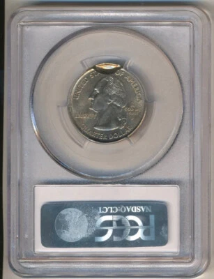 Indent Error 2000 P New Hampshire NH PCGS AU58 25c State Quarters Indented Mint - Image 1 of 2