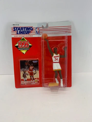 1995 Hakeem Olajuwon Starting Lineup Houston Rockets NBA Basketball Cover