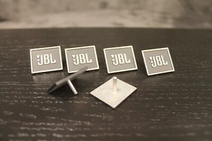 Two New JBL Metal Badges-Includes Spring Washers-Double Sided Tape - Picture 1 of 24