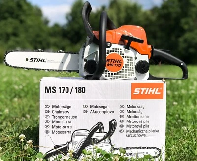 STIHL MS 170 Chainsaw (NEW) full pack - Image 1 of 4