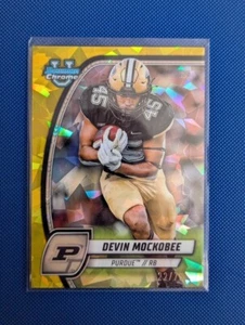 Purdue - Devin Mockobee Yellow /75 - Bowman U Sapphire 2024 - Bild 1 von 2